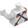 LEGO White Meowscles Minifig Torso (973)