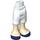 LEGO White Minidoll Hip with Cropped Trousers with Dark Blue and White Shoes (Thick Hinge) (18353 / 92819)