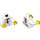 LEGO White Minifig Chef Torso with Lego House Logo on Back (973 / 76382)