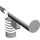 LEGO Weiß Minifig Schlauch Nozzle mit Seite String Loch ohne Nut (60849)