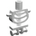 LEGO Weiß Minifig Skelett Torso (6260)