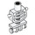 LEGO White Minifig Skeleton Torso (6260)