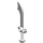 LEGO White Minifig Sword Scimitar (43887 / 48693)