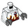 LEGO White Minifig Torso (973 / 76382)