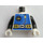 LEGO Blanco Minifigura Torso Aquanaut con weighbelts (973)