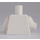 LEGO White Minifig Torso with 3 Black Buttons (973)