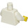 LEGO Blanco Minifigura Torso con Rojo Cuello con Blanco Brazos y Amarillo Manos (973 / 73403)