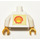 LEGO Blanco Minifigura Torso con Shell logo Pegatina (973)