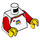 LEGO White Minifig Torso with Space Logo (973 / 76382)