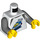 LEGO Hvit Minifigur Overkropp med Space ship (973 / 76382)