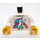 LEGO White Minifig Torso with Unicorn and Rainbow (973)