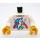 LEGO Weiß Minifigur Torso mit Unicorn und Rainbow (973 / 76382)