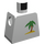 LEGO White Minifig Torso without Arms with Paradisa Palm Tree in Sand Pattern (973)
