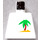 LEGO Wit Minifiguur Torso zonder armen met Paradisa Palm Boom in Sand Patroon (973)