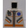 LEGO Blanco Minifigura Torso sin brazos con Radio, Zipper y &#039;Estrella de Life&#039; Emblem (973)