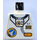 LEGO White Minifig Torso without Arms with Space and &quot;C1&quot; (973)