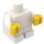 LEGO Weiß Minifigur Baby Körper mit Gelb Hände (25128)