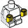 LEGO Wit Minifigure Baby Lichaam met Geel Handen (25128)