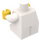 LEGO blanc Minifigure De bébé Corps avec Jaune Mains (25128)