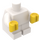 LEGO Weiß Minifigure Baby Körper mit Gelb Hände (25128)