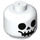 LEGO White Minifigure Baby Head with Skeleton Face (33464 / 93736)