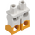 LEGO White Minifigure Hips and Legs with Orange Boots (21019 / 79690)