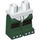 LEGO Weiß Minifigure Hüften mit Green Patterned Beine (3815 / 17841)