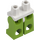 LEGO Weiß Minifigur Hüften mit Limette Beine (3815 / 73200)