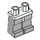 LEGO Wit Minifigure Heupen met Medium Stone Grijs Poten (73200 / 88584)