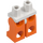 LEGO Valkoinen Minihahmo Lonkat jossa Oranssi Jalat (3815 / 73200)