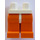 LEGO Blanco Minifigura Caderas con Naranja Piernas (3815 / 73200)