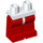 LEGO Weiß Minifigure Hüften mit rot Beine (73200 / 88584)
