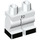 LEGO White Minifigure Medium Legs with Black shoes (37364 / 66145)