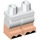 LEGO Wit Minifigure Medium Poten met Zwart toes (37364)