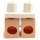 LEGO blanc Minifigure Medium Jambes avec Noir toes (37364)