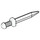 LEGO White Minifigure Short Sword with Thick Crossguard (18034)