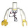 LEGO Weiß Minifigur Torso Buttoned Hemd mit Pens und Stethoskop (76382 / 88585)