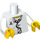 LEGO blanc Minifigure Torse Buttoned Shirt avec Pens et Stethoscope (76382 / 88585)