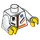 LEGO Weiß Minifigure Torso Paramedic Zippered Jacket mit Medical Logo und Walkie-Talkie (973 / 76382)
