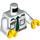 LEGO White Minifigure Torso Pilot&#039;s Shirt with Green Tie and Wings Pin (76382)