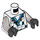 LEGO White Minifigure Torso with Jump Straps (973 / 76382)