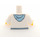 LEGO blanc Minifigure Torse avec blanc et Medium Bleu Hoodie (76382 / 88585)