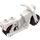 LEGO blanc Moto Old Style avec rouge roues