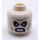 LEGO White Mr. Freeze Head (Recessed Solid Stud) (3626 / 11502)