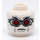 LEGO White Mr. Freeze Minifigure Head (Recessed Solid Stud) (3626 / 55096)