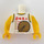 LEGO Weiß Mr. Tang Minifig Torso (973 / 76382)
