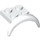 LEGO White Mudguard Plate 2 x 2 with Wheel Arch (49097)