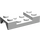 LEGO Wit Spatbord Plaat 2 x 4 met Boog zonder opening (3788)