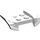 LEGO blanc Garde-boue assiette 2 x 4 avec Overhanging Headlights (44674)