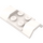 LEGO blanc Garde-boue assiette 2 x 4 avec Roue Arches (3787)